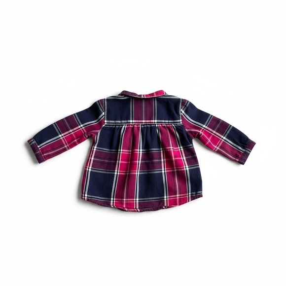 051 George Kids Plaid Button Down Shirt 0-3 Months - Picture 3 of 4